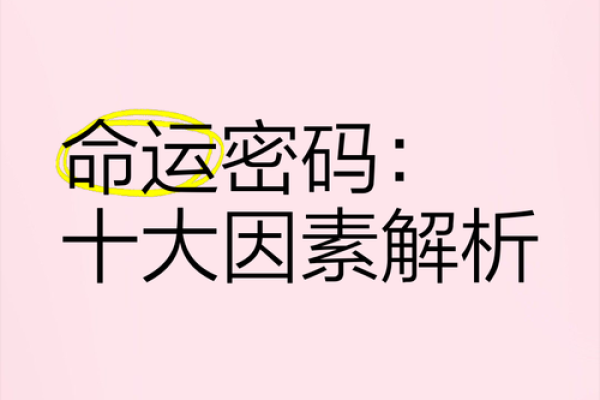 颠覆传统命理观念:命运密码暗藏玄机,如何改变你的命运走向 颠覆传统命理观念:命运密码暗藏玄机,如何改变你的命运走向